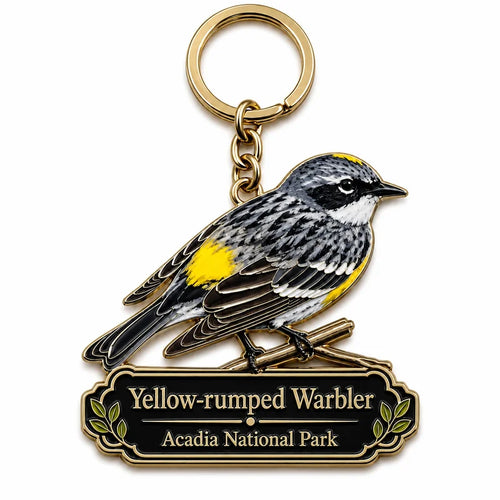 Acadia National Park Songbird Acrylic Keychain
