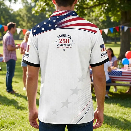 America 250 Anniversary 1776–2026 Patriotic Hawaiian Shirt