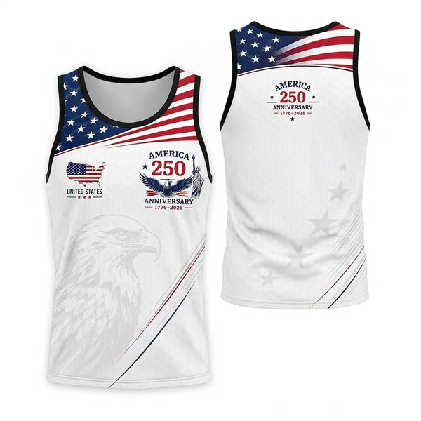 America 250 Anniversary 1776–2026 Patriotic Tank Top