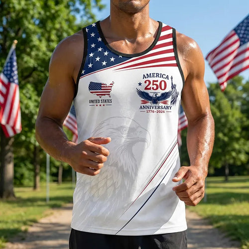 America 250 Anniversary 1776–2026 Patriotic Tank Top
