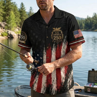 America 250 Patriotic Eagle Hawaiian Shirt