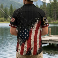 America 250 Patriotic Eagle Hawaiian Shirt