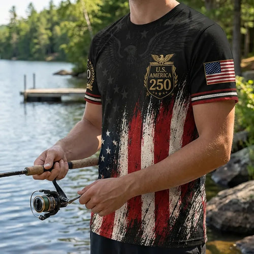 America 250 Patriotic Eagle T-Shirt