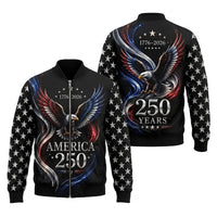America 250 Years Patriotic Eagle Bomber Jacket