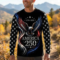 America 250 Years Patriotic Eagle Long Sleeve Shirt