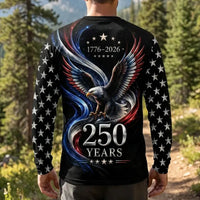 America 250 Years Patriotic Eagle Long Sleeve Shirt