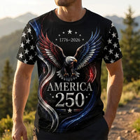 America 250 Years Patriotic Eagle T-Shirt