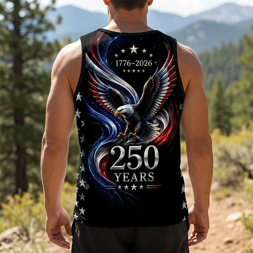 America 250 Years Patriotic Eagle Tank Top