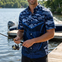 American Angler Bluewater Strike Force Hawaiian Shirt