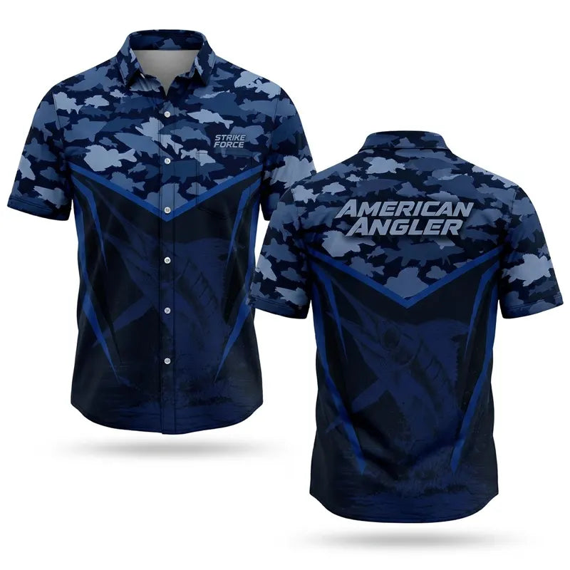 American Angler Bluewater Strike Force Hawaiian Shirt