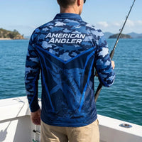American Angler Bluewater Strike Force Polo Long Sleeve Shirt