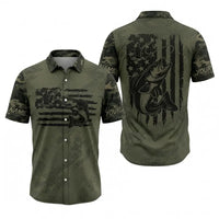 American Angler Freedom Camo Hawaiian Shirt