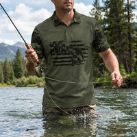American Angler Freedom Camo Polo Shirt