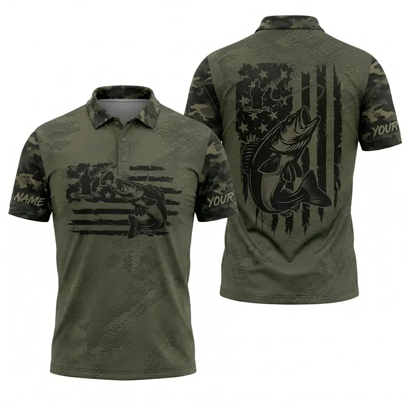 American Angler Freedom Camo Polo Shirt