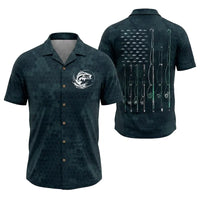 American Flag Fishing Enthusiast Hawaiian Shirt