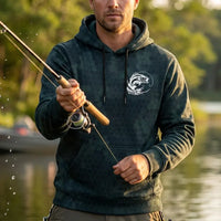 American Flag Fishing Enthusiast Hoodie