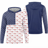 American Flag Outdoor Fishing Hoodie