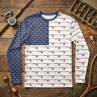 American Flag Outdoor Fishing Long Sleeve Shirt
