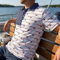American Flag Outdoor Fishing Polo Shirt