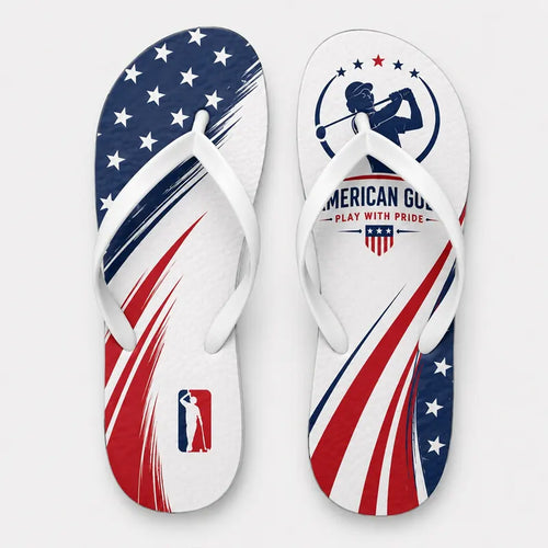 American Golf Play With Pride Flip Flops