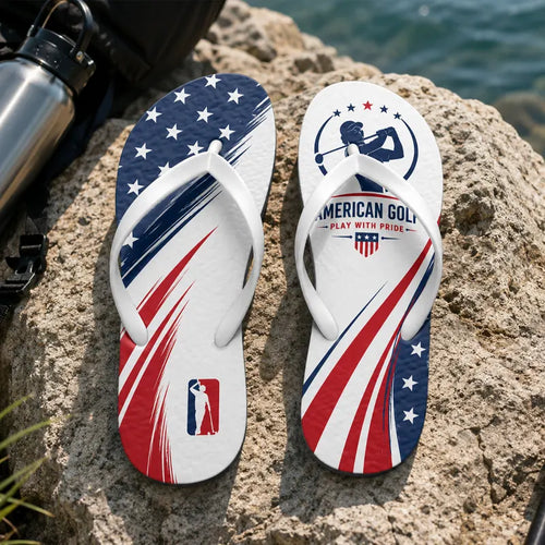American Golf Play With Pride Flip Flops