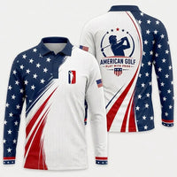American Golf Play With Pride Polo Long Sleeve Shirt