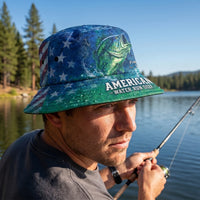 American Waters Run Deep Fishing Bucket Hat