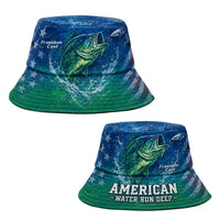 American Waters Run Deep Fishing Bucket Hat