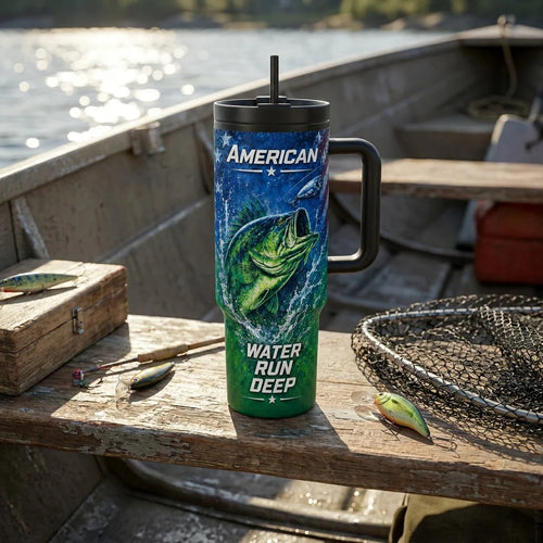 American Waters Run Deep Fishing Tumbler