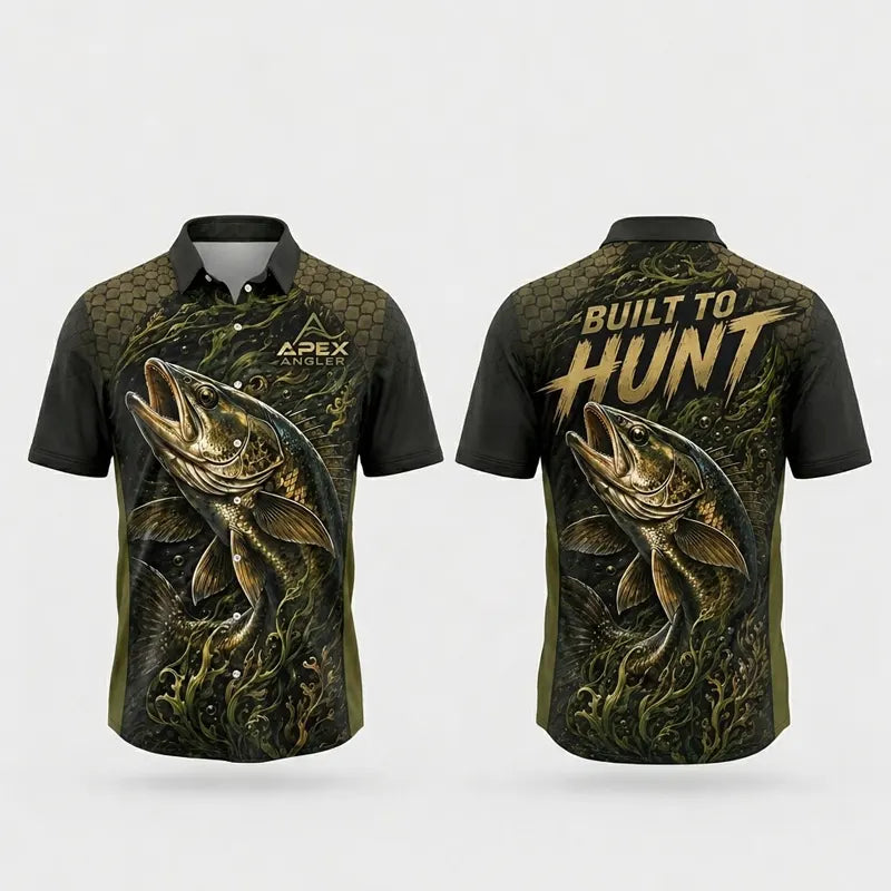 Apex Angler Built To Hunt Fishing Hawaiian Shirt