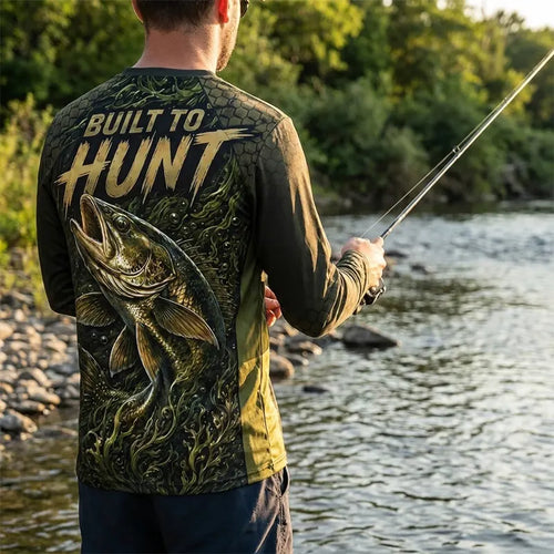 Apex Angler Built To Hunt Fishing Long Sleeve Shirt