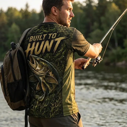 Apex Angler Built To Hunt Fishing T-Shirt