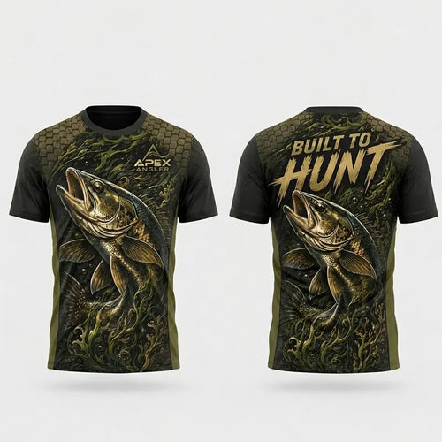 Apex Angler Built To Hunt Fishing T-Shirt