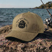 Bad Day Bait Co Grumpy Cat Fishing Embroidered Cap