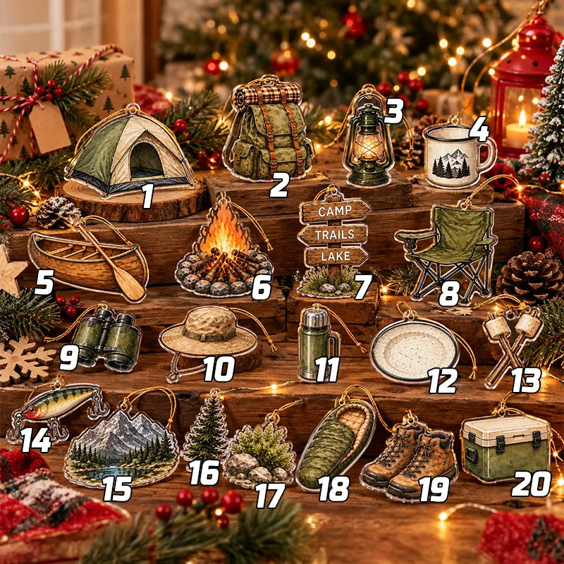 Camping Outdoor Adventure Christmas Ornament