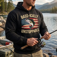 Bass-ically Unstoppable Bass Fishing Hoodie