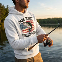 Bass-ically Unstoppable Bass Fishing Hoodie