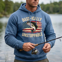 Bass-ically Unstoppable Bass Fishing Hoodie