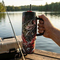 Bass Fury Apex Angler Fishing Tumbler