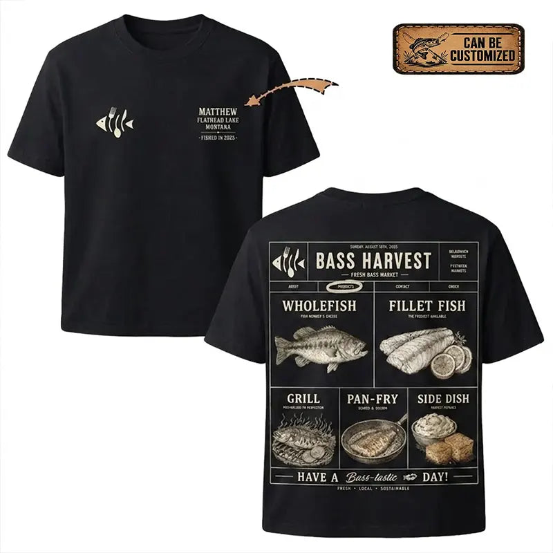 Bass Harvest Fresh Bass Market T-Shirt 2026