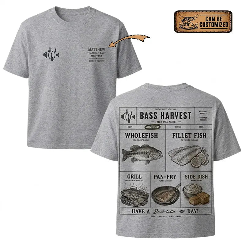Bass Harvest Fresh Bass Market T-Shirt 2026
