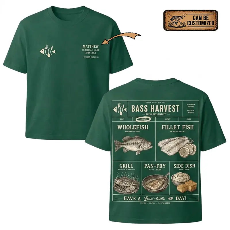 Bass Harvest Fresh Bass Market T-Shirt 2026