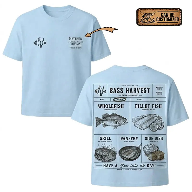 Bass Harvest Fresh Bass Market T-Shirt 2026