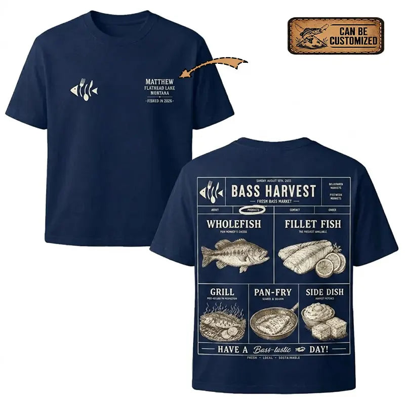 Bass Harvest Fresh Bass Market T-Shirt 2026