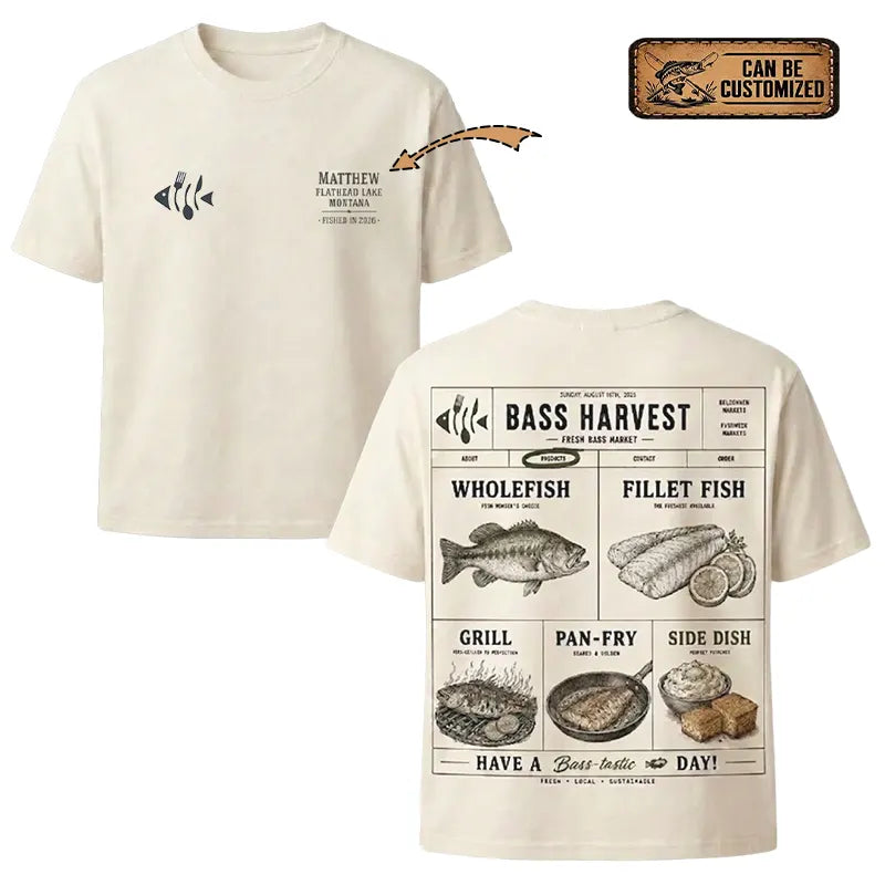Bass Harvest Fresh Bass Market T-Shirt 2026