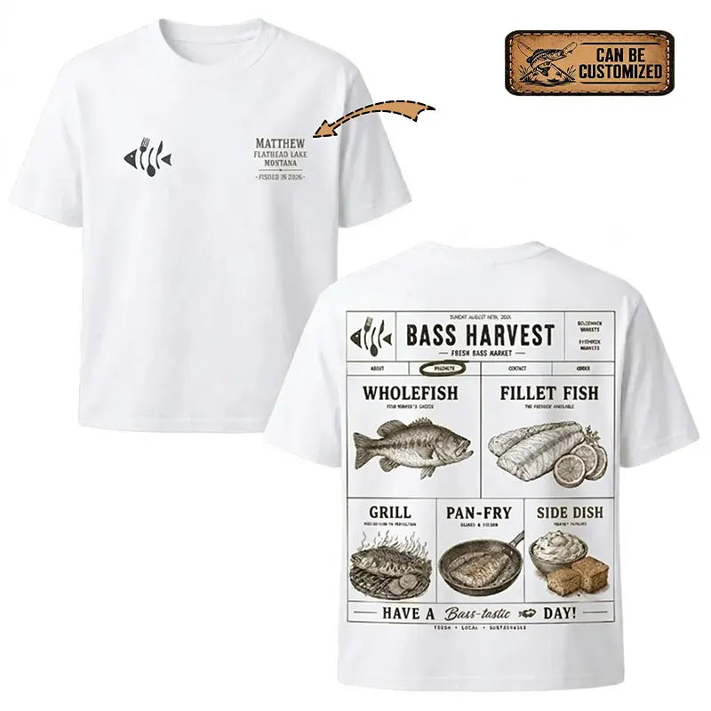 Bass Harvest Fresh Bass Market T-Shirt 2026