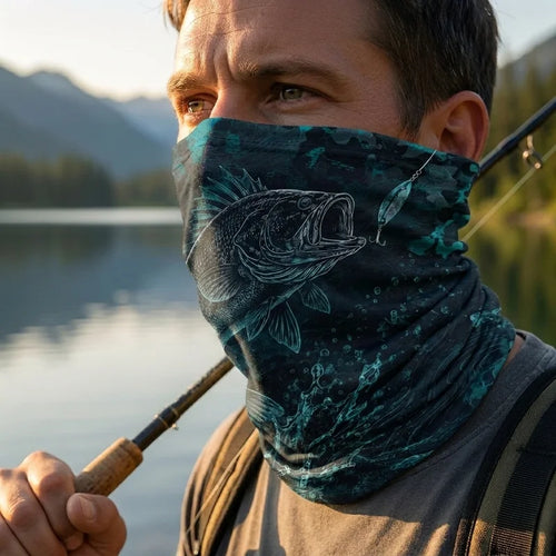 Bass Hunter Water Warrior Fishing Neck Gaiter