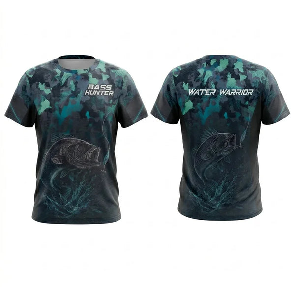 Bass Hunter Water Warrior Fishing T-Shirt 2026
