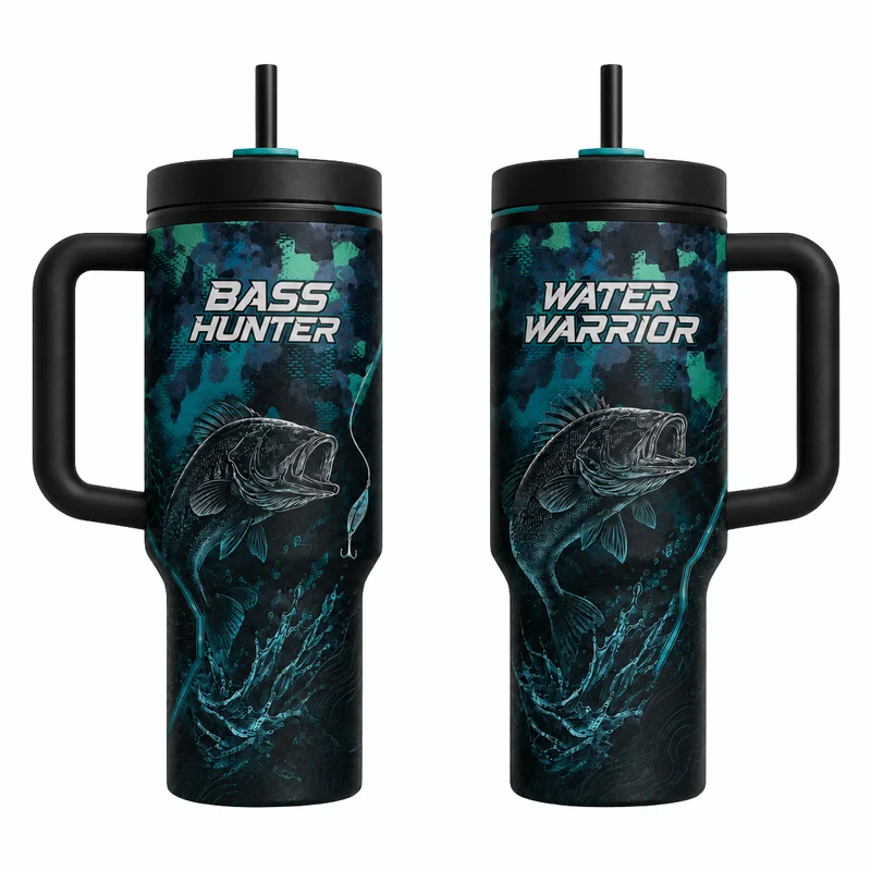 Bass Hunter Water Warrior Fishing Tumbler