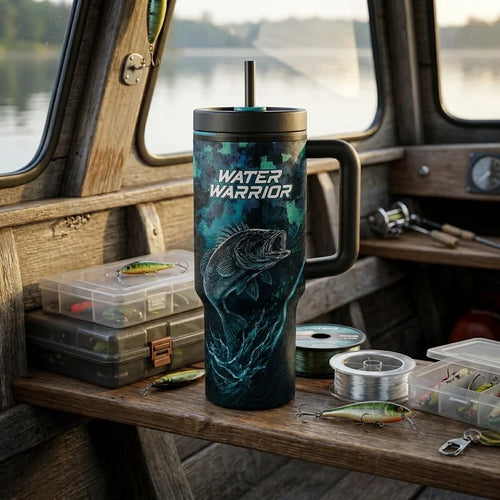 Bass Hunter Water Warrior Fishing Tumbler